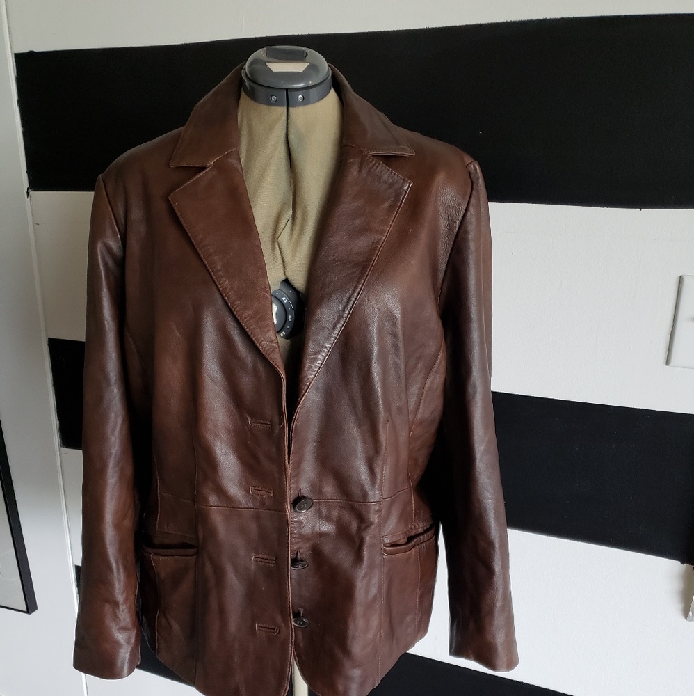 Leather Blazer (Jacket)